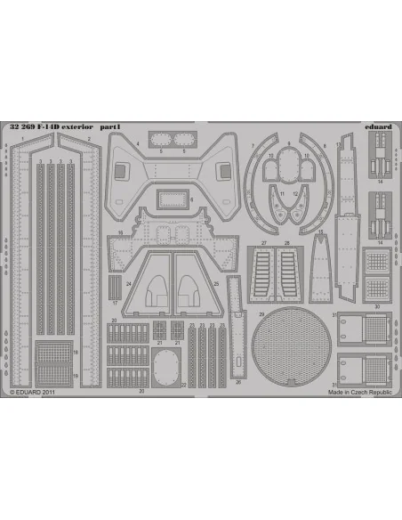 F-14D exterior for Trumpeter, 1/32 - Eduard Accessories 32269