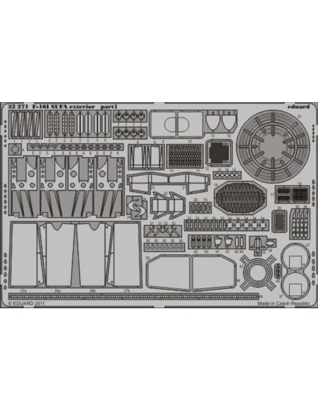 [NO_DESC] F-16l SUFA exterior for Academy, 1/32 - Eduard Accessorie...