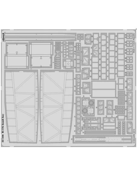 B-17G bomb bay for HK Models, 1/32 - Eduard Accessories 32336