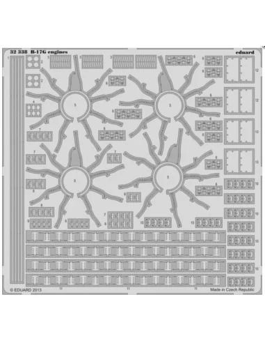 B-17G engines for HK Models, 1/32 - Eduard Accessories 32338