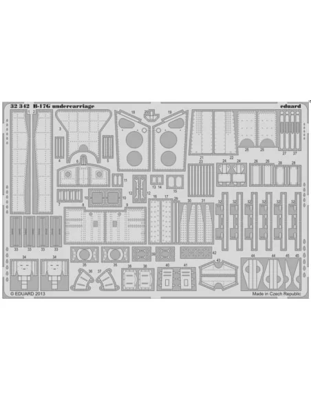 [NO_DESC] B-17G undercarriage, 1/32 - Eduard Accessories 32342