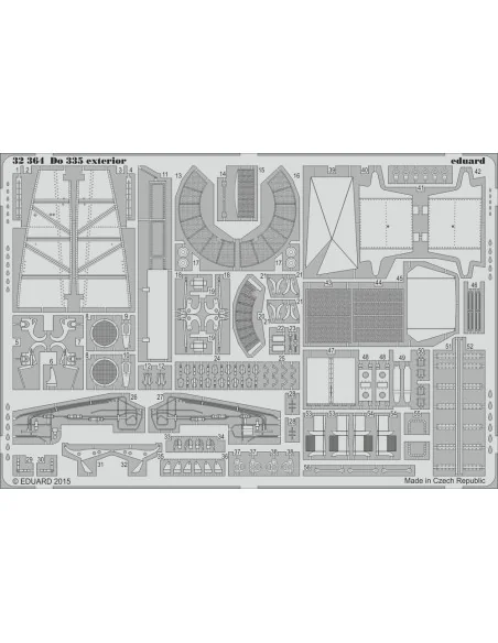 Do 335 exterior for HKM, 1/32 - Eduard Accessories 32364