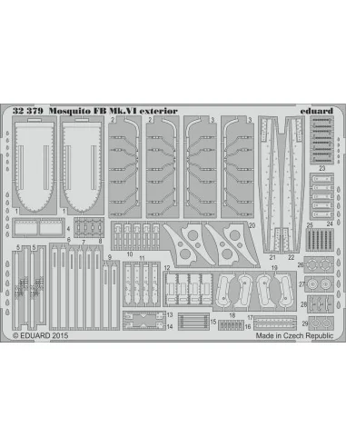 Mosquito Mk.VI exterior for Tamiya, 1/32 - Eduard Accessories 32379
