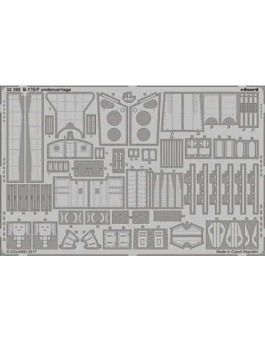 B-17E/F undercarriage for HKM, 1/32 - Eduard Accessories 32399