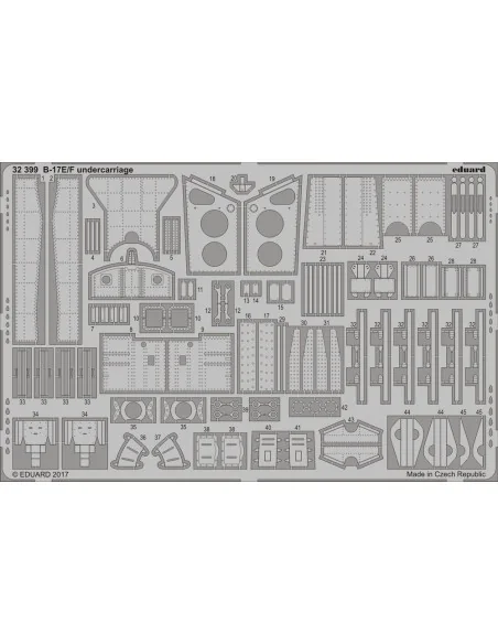 B-17E/F undercarriage for HKM, 1/32 - Eduard Accessories 32399