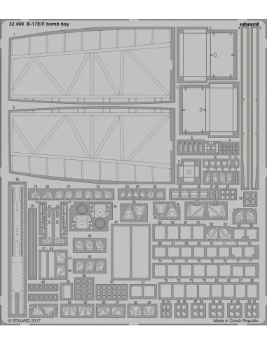 B-17E/F bomb bay for HKM, 1/32 - Eduard Accessories 32400