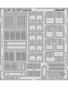 B-17E/F exterior for HKM, 1/32 - Eduard Accessories 32401
