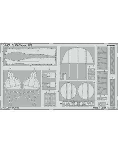 Bf 108 Taifun for Eduard, 1/32 - Eduard Accessories 32452