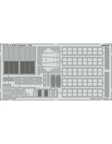 P-51D-15 exterior for REVELL, 1/32 - Eduard Accessories 32475