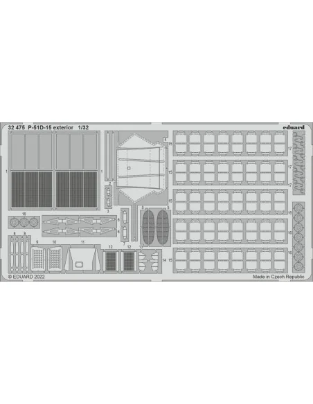 [NO_DESC] P-51D-15 exterior for REVELL, 1/32 - Eduard Accessories 3...