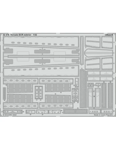 Tornado ECR exterior for ITALERI, 1/32 - Eduard Accessories 32476