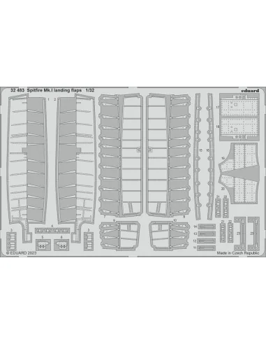 Spitfire Mk.I landing flaps 1/32 KOTARE, 1/32 - Eduard Accessories ...