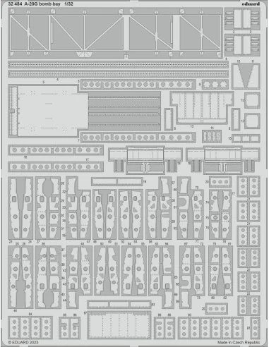 [NO_DESC] A-20G bomb bay 1/32 HKM, 1/32 - Eduard Accessories 32484