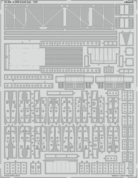 A-20G bomb bay 1/32 HKM, 1/32 - Eduard Accessories 32484