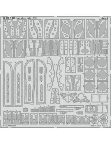 A-20G main wheel wells 1/32 HKM, 1/32 - Eduard Accessories 32485