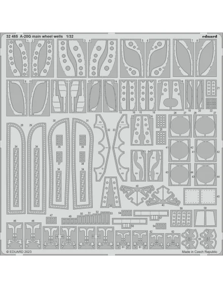 A-20G main wheel wells 1/32 HKM, 1/32 - Eduard Accessories 32485
