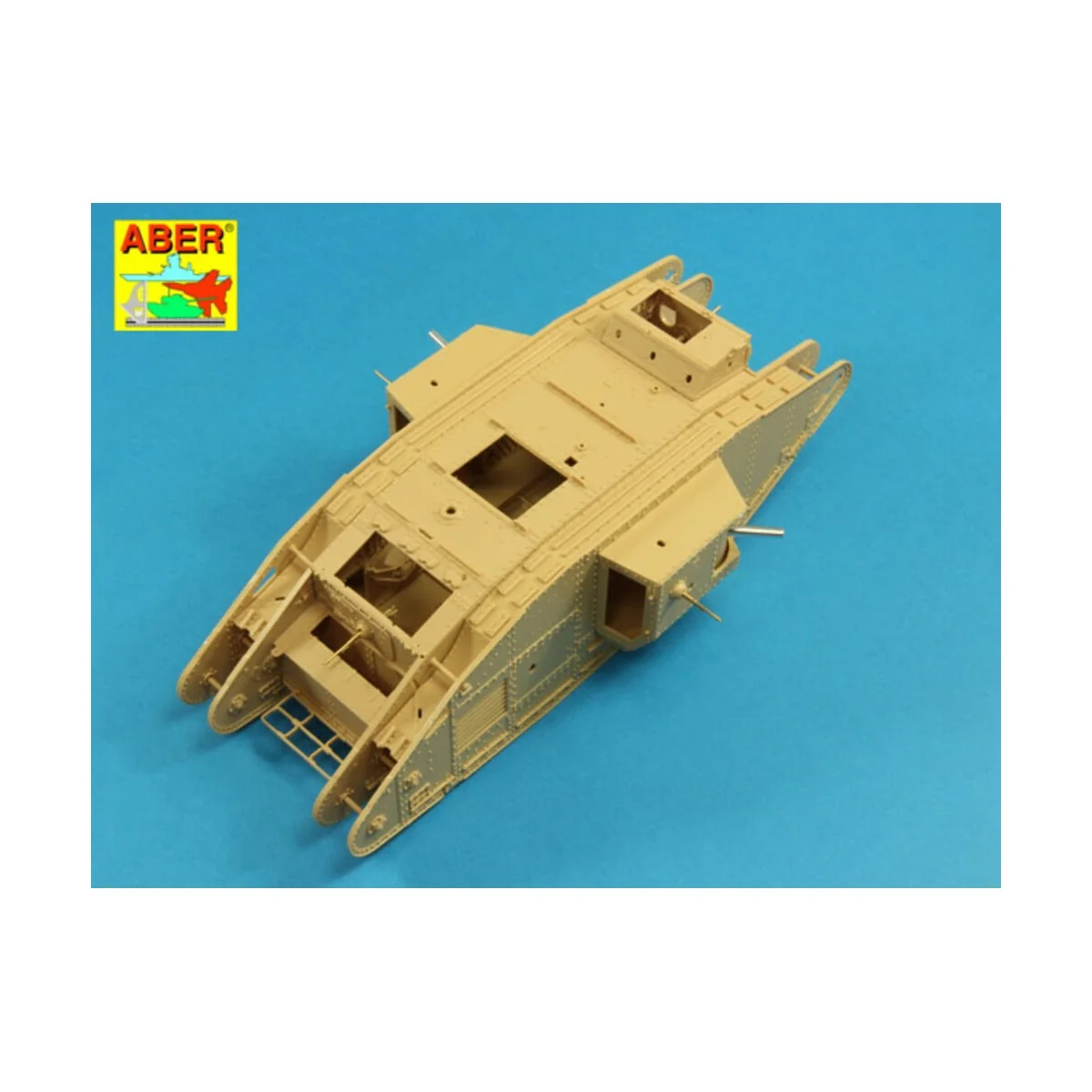 Barrels for British WWI Tank Mk.V Male - Aber Models 35 L-207