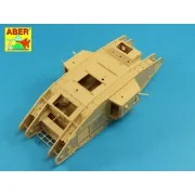 Barrels for British WWI Tank Mk.V Male - Aber Models 35 L-207