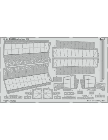 MC.202 landing flaps 1/32 ITALERI, 1/32 - Eduard Accessories 32488