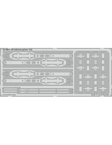 [NO_DESC] F-35 external pylons, 1/32 - Eduard Accessories 32489