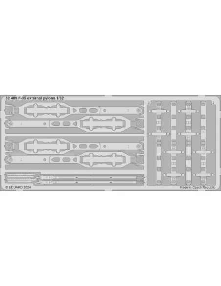 [NO_DESC] F-35 external pylons, 1/32 - Eduard Accessories 32489