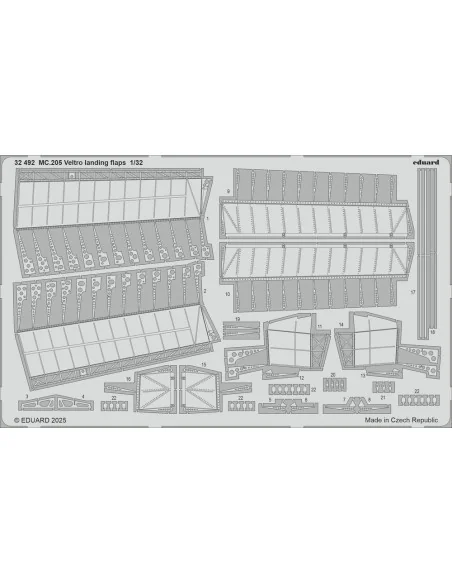 [NO_DESC] MC.205 Veltro landing flaps ITALERI, 1/32 - Eduard Access...