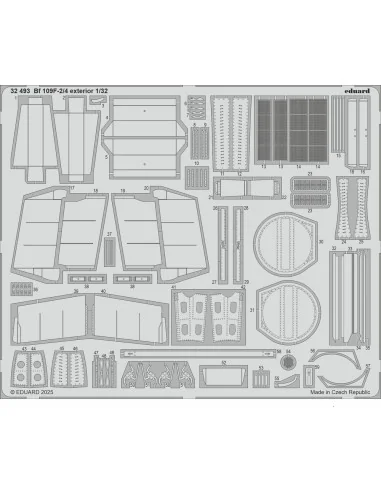 Bf 109F-2/4 exterior HOBBY 2000 / HASEGAWA, 1/32 - Eduard Accessori...