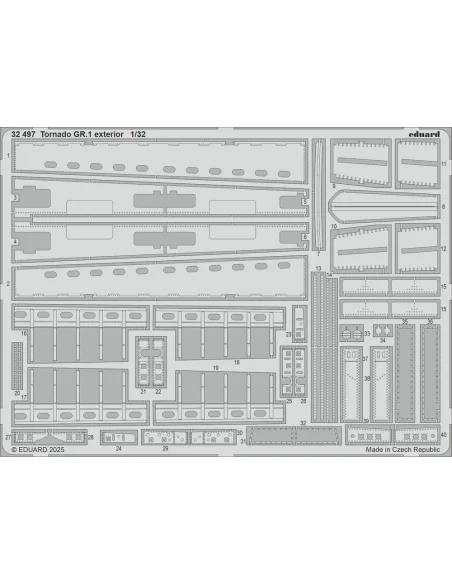 Tornado GR.1 exterior for Italeri, 1/32 - Eduard Accessories 32497