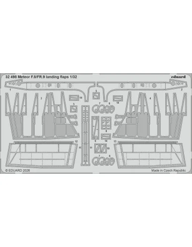 Meteor F.8/FR.9 landing flaps for Revell, 1/32 - Eduard Accessories...