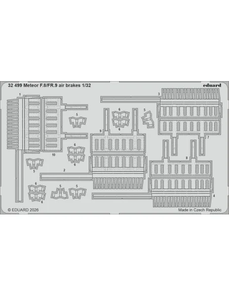 [NO_DESC] Meteor F.8/FR.9 air brakes for Revell, 1/32 - Eduard Acce...
