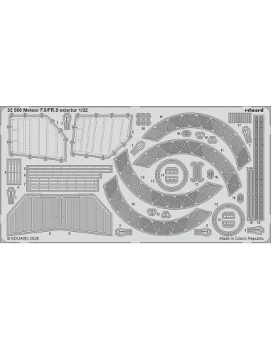 Meteor F.8/FR.9 exterior for Revell, 1/32 - Eduard Accessories 32500