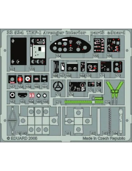 [NO_DESC] TBF-1 Avenger interior, 1/32 - Eduard Accessories 32524