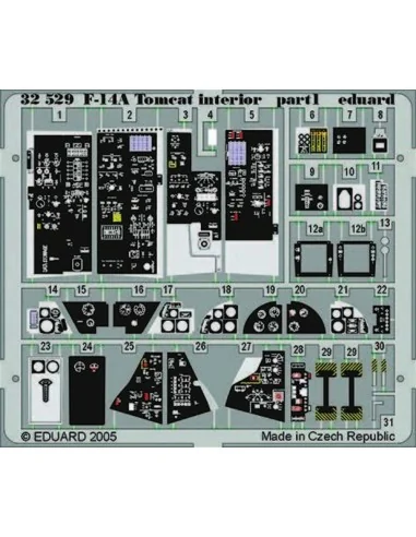 F-14A Tomcat interior für Tamiya-Bausatz, 1/32 - Eduard Accessories...
