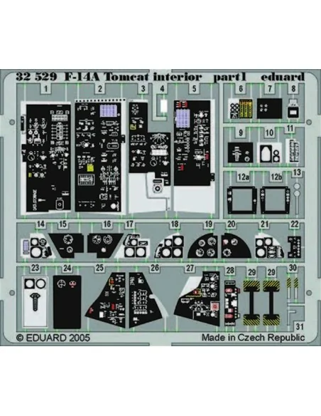 F-14A Tomcat interior für Tamiya-Bausatz, 1/32 - Eduard Accessories...
