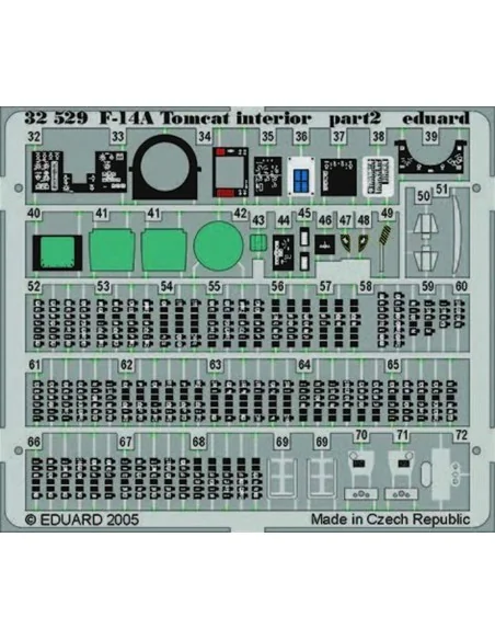 F-14A Tomcat interior für Tamiya-Bausatz, 1/32 - Eduard Accessories...