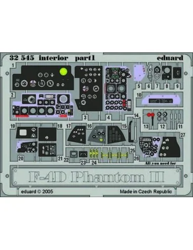 F-4D Phantom II interior für Tamiya Bausatz, 1/32 - Eduard Accessor...