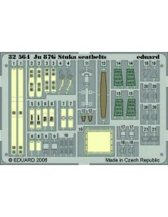 Ju 87G Stuka seatbelts für Hasegawa Bausatz, 1/32 - Eduard Accessor...