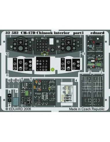 CH-47D Chinook interior für Trumpeter-Bausatz, 1/32 - Eduard Access...