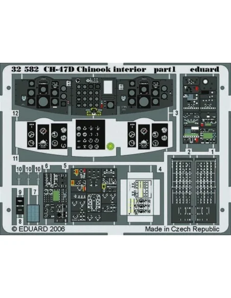 [NO_DESC] CH-47D Chinook interior für Trumpeter-Bausatz, 1/32 - Edu...
