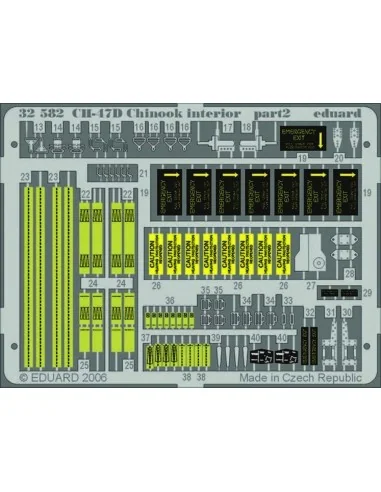 CH-47D Chinook interior für Trumpeter-Bausatz, 1/32 - Eduard Access...