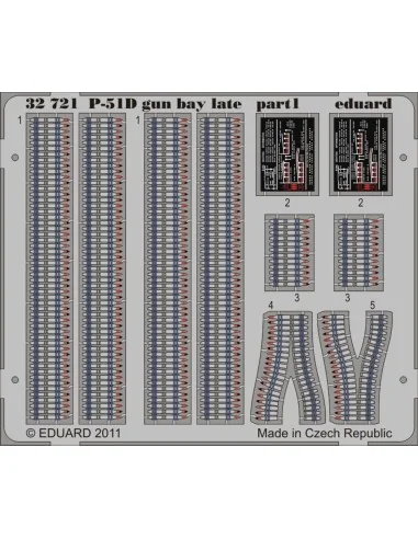 P-51D gun bay late for Tamiya, 1/32 - Eduard Accessories 32721