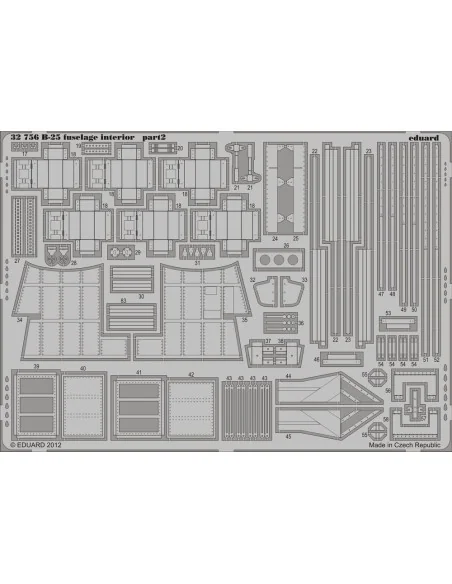 B-25 fuselage interior for HK Models, 1/32 - Eduard Accessories 32756