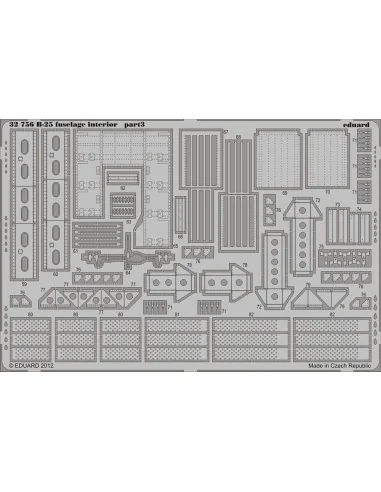 B-25 fuselage interior for HK Models, 1/32 - Eduard Accessories 32756