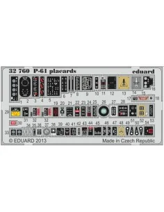 [NO_DESC] P-61 placards for Hobby Boss, 1/32 - Eduard Accessories 3...