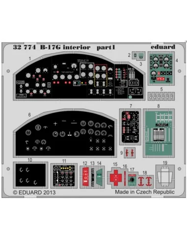 B-17G interior S.A. for HK Models, 1/32 - Eduard Accessories 32774