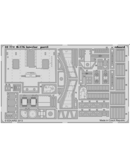 B-17G interior S.A. for HK Models, 1/32 - Eduard Accessories 32774