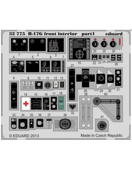 [NO_DESC] B-17G front interior S.A. for HK Models, 1/32 - Eduard Ac...
