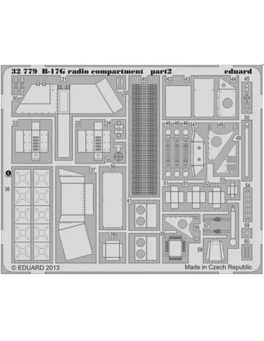 B-17G radio compartment S.A. f.HK Models, 1/32 - Eduard Accessories...