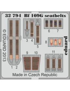 BF 109G seatbelts for Revell, 1/32 - Eduard Accessories 32794