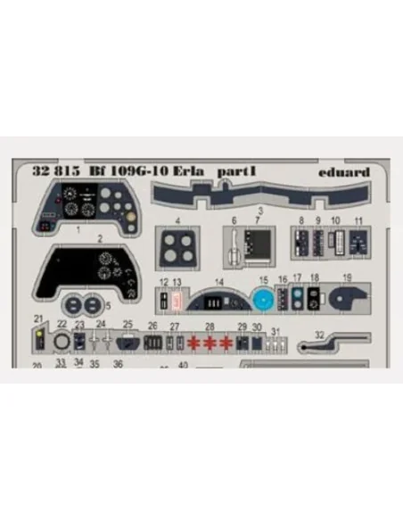 [NO_DESC] Bf 109G-10 Erla for Revell, 1/32 - Eduard Accessories 32815